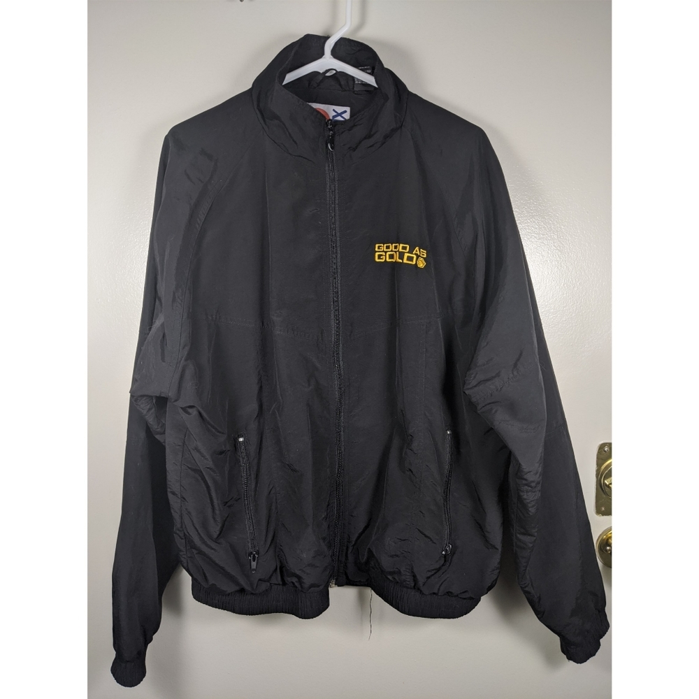 Matco GOOD AS GOLD Windbreaker Jacket Black Sz L